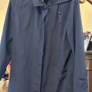 Lands End Rain Coat Navy